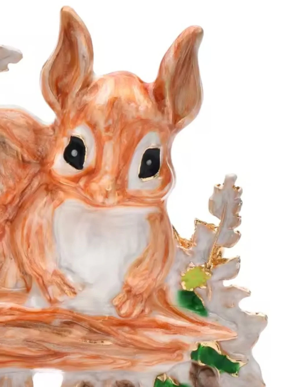 Adorable Squirrel Woodland Gold Brooch